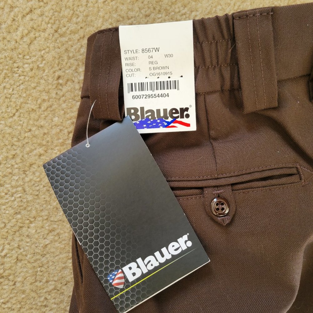 NWT Blauer Pants 6 Pocket Wool 8567WT BROWN size 4 REG Tactical Police - Picture 3 of 5